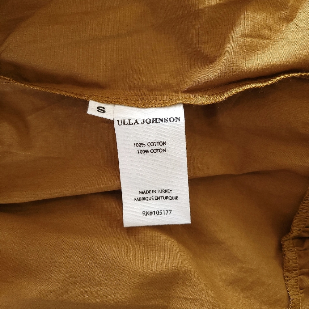 Ulla Johnson Hope Rib Knit Cotton Popplin Ruffle Tiered Maxi Dress Tapen… - Picture 12 of 16